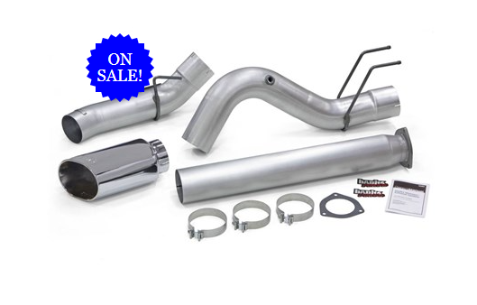 Banks Power - Monster Exhaust - 5-inch Single Exit, Chrome Tip - 2017-2023 Ford Powerstroke 6.7L, All Cab and Bed Lengths